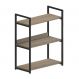Estante Industrial UrbnFlex Preta e Mel 87 cm