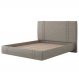 Cama King Flutuante Com Cabeceira 195cm Lyra S05 Linho Marrom - Mpozenato