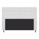 Cabeceira Estofada Dama 195 cm King Size Com Botonê Suede Branco - Amarena Móveis