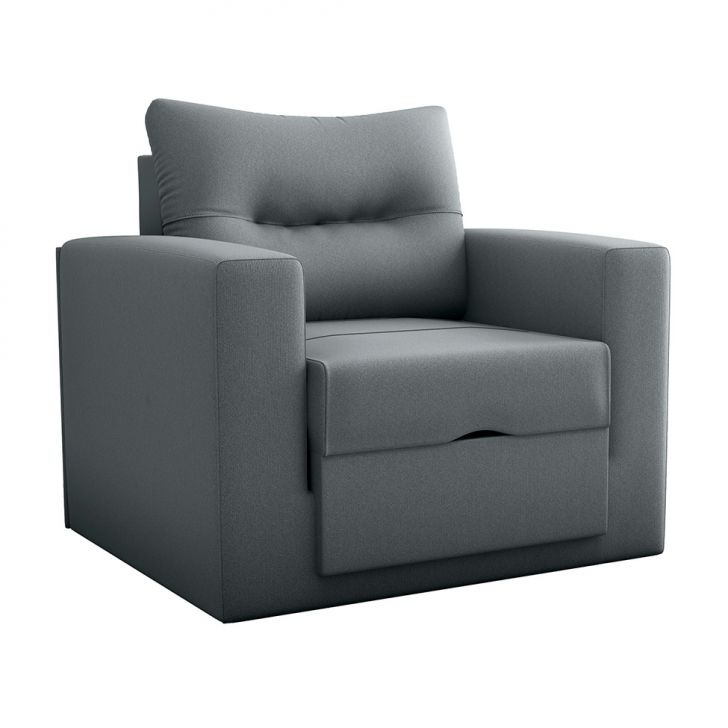 Sofá-Cama Solteiro Marisol Suede Cinza