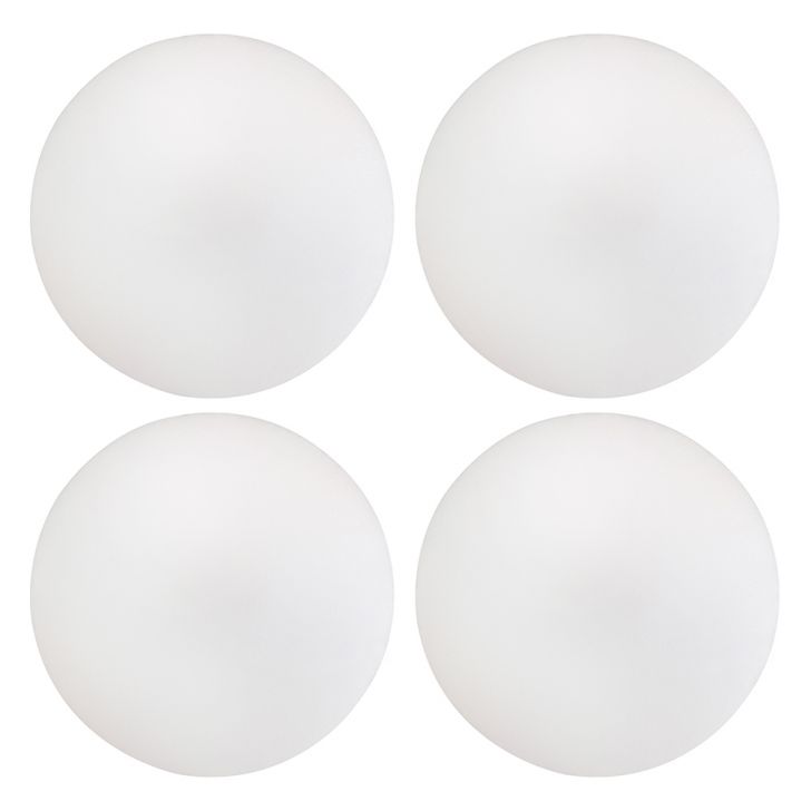 Kit 04 Assentos Redondo Banqueta Cadeira Estofados Poltronas H02 Corino Branco 35 cm - Lyam Decor