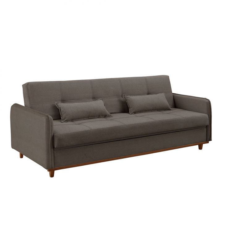 Image of Sofá-cama Casal 3 Lugares Ipanema Com Baú Linho Avelã PLA-LU541UP67UUEMOB