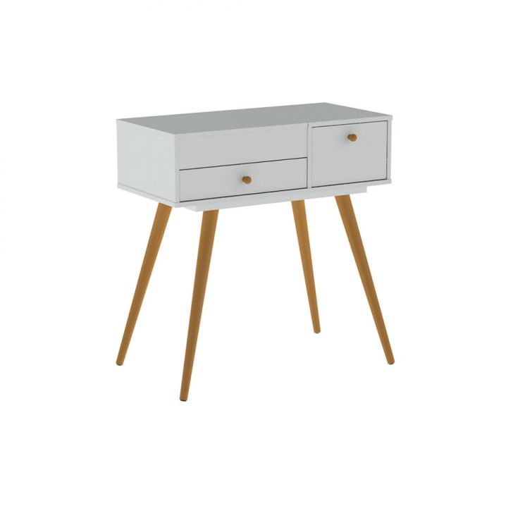 Penteadeira com Espelho Cristal Branca