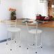 Conjunto com 2 Banquetas Lorena Branco 75 cm