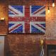 Quadro Decorativo Bandeira da Inglaterra Tijolos-34x49Cm