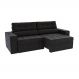 Image of Sofá 4 Lugares Retrátil e Reclinável Lanus Veludo Preto 250 cm KA161UP67OPGMOB