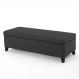 Recamier Bau Julia 1,60m Suede Grafite - Inova Decor