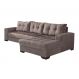 Image of Sofá 5 Lugares Dijon com Chaise Direito Suede Mojave IM730UP67WJWMOB