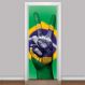 Adesivo para Porta Paz e Amor Brasil-93X210Cm