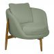 Poltrona Decorativa Austin Bouclé Verde Claro - Nexta Casa
