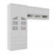 Quarto Modulado Infantil Eloisa com Guarda Roupa 2 Portas e Ponte Aérea Branco - Phoenix Baby