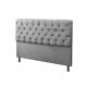 Cabeceira Casal King 195cm Para Cama Box Sofia Suede Cinza - DS Estofados