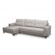Image of Sofá 4 Lugares Heros com Chaise Esquerdo Veludo Prata FE691UP67DZWMOB