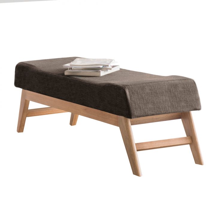 Puff Hórus Marrom e Natural 160 cm