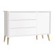Cômoda Sapateira Théo New Branco Fosco com Natural - MoveisAqui