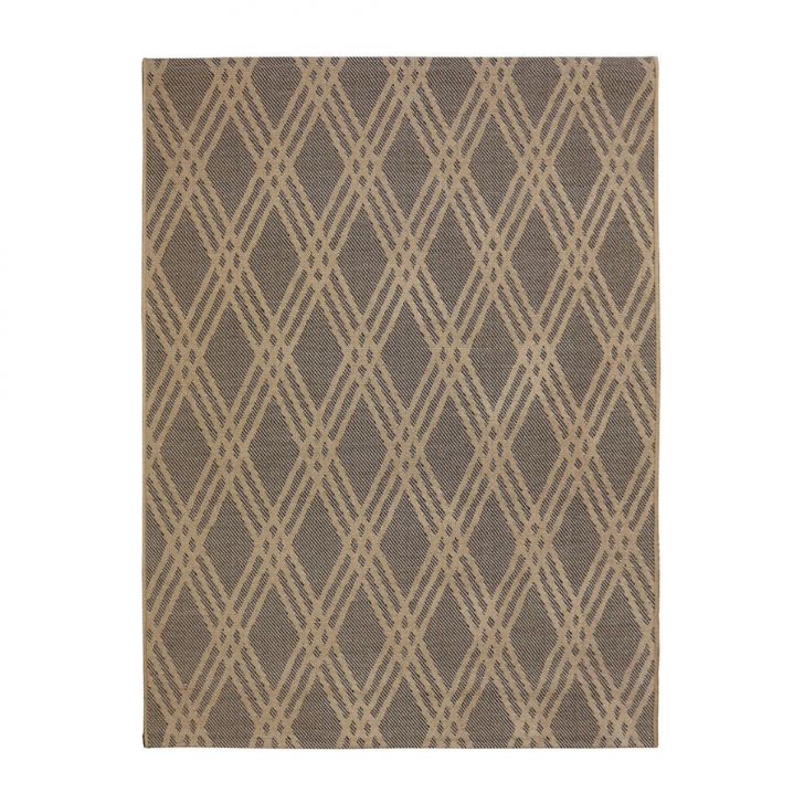 Tapete Sarja Retangular Roselan (200x300) Rami e Preto