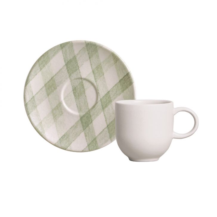 Xícara de Café e Pires Coup Christmas Card Bege