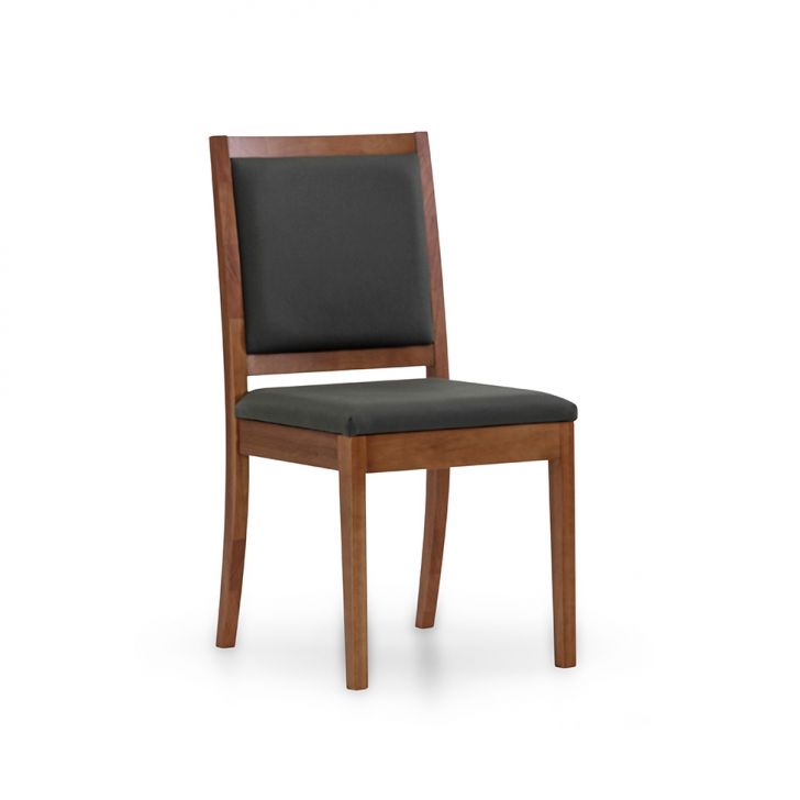 Cadeira Burke Poliéster Chumbo Esverdeado e Avelã