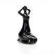 Escultura Mulher em Porcelana Preto 17x8 cm - D'Rossi
