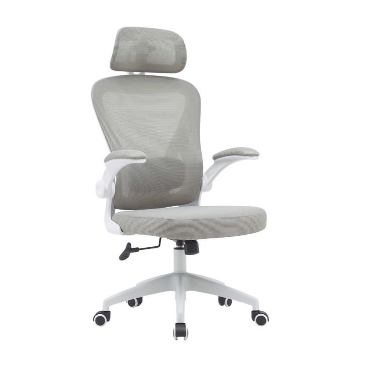 Cadeira de Escritório Presidente Giratória Dávila Cinza