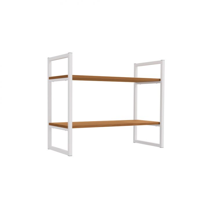 Nicho Retangular Goya Canela e Branca