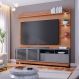 Estante para Home Theater e TV até 70 Polegadas Campeche Feijó e Cinza