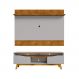 Conjunto Painel e Rack Ymir Naturalle Off White