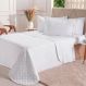 Kit Colcha King 200 Fios Lisa 260x280cm Branco