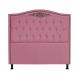 Cabeceira Casal Queen 160cm Para Cama Box Greta Suede Rosa - DS Estofados