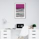 Quadro Linhas Abstratas 60x43 Filete Marrom
