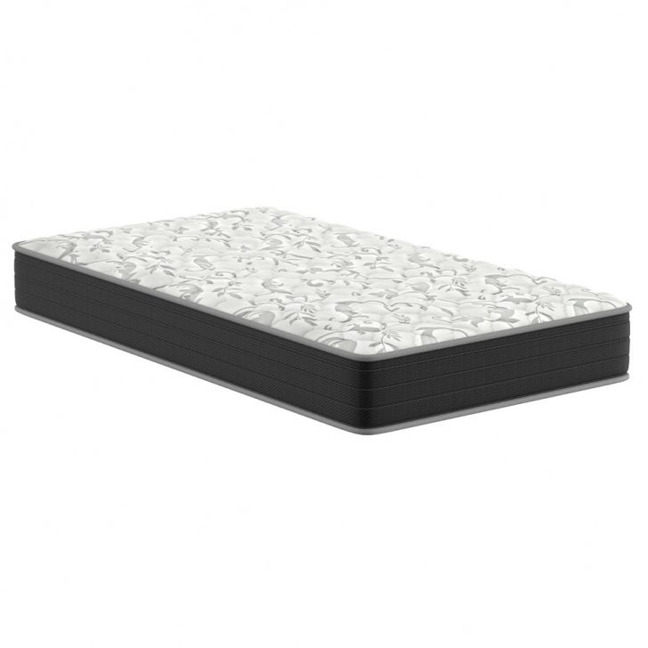 Colchão Solteiro King Hortensia D33 (24x108x198) Preto E Branco