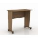 Mesa com rodizio para Escritório Home Office ME4117 MDP Amendoa G69 - Gran Belo