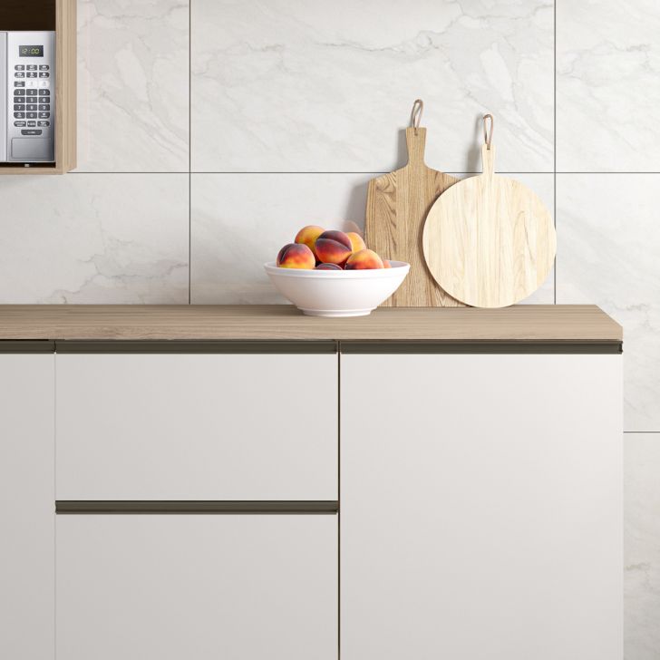 Tampo Para Balcão de Cozinha 120cm MDP Grace Carvalho Oak Z44 - Mpozenato