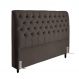 Cabeceira de Cama Box Casal 138cm Pádua Veludo Marrom