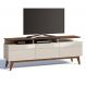 Rack Classic II 3 GV Off White com Freijó Touch 180 cm