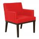 Poltrona Decorativa Vitória Sala e Recepção Napa Vermelho - DS Estofados