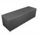 Calçadeira Recamier Baú Solteiro 90cm Eva Suede Cinza