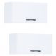 Kit 2 Armários Aéreos 60cm 1 Porta Branco - AJL Móveis