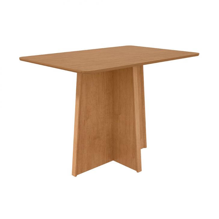 Mesa de Jantar Retangular com Tampo MDF Celebrare Amêndoa Clean 120 cm