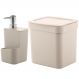 Utensílios De Cozinha Lixeira Trium 2,5L Porta Detergente Ou Bege