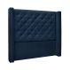 Cabeceira Queen Vicenza Suede Azul