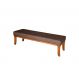 Banco | Banqueta 2 Lugares Lucia Marrom e Castanho 100 cm