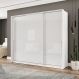 Guarda-Roupa Casal Porto 3 Portas 4 Gavetas Branco