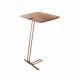 Mesa de Apoio para Sofá Castanho com Base em Metal Cobre