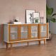 Buffet Eibar com 4 Portas Branco Nature