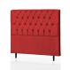 Cabeceira Casal Maria 140 CM Suede Vermelho - D A Decor