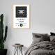 Quadro Gênero Musical Lo-Fi 100x70 Caixa Marfim Branco