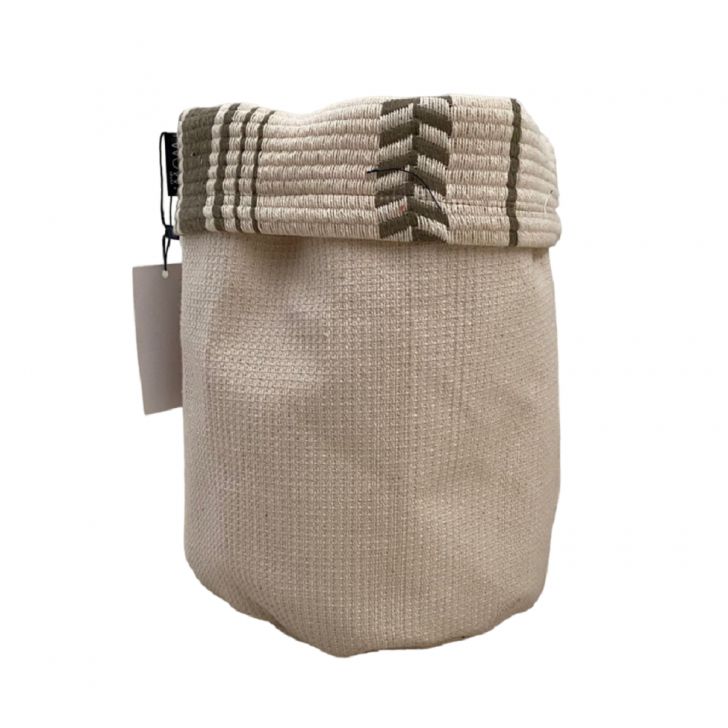 Cachepot Toulon M Verde e Cru