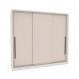 Guarda-Roupa Casal Valência 3 Portas 4 Gavetas Branco e Creme