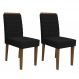 Conjunto 2 Cadeiras Berlim Imbuia/Preto - PR Móveis
